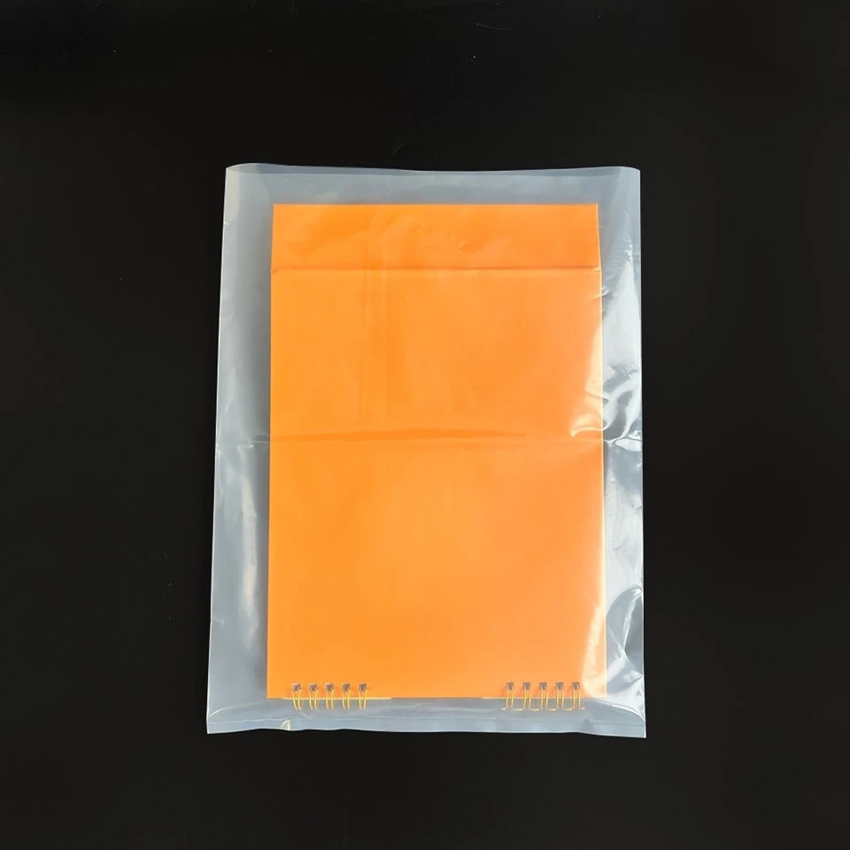 clear plastic bags with flat bottom